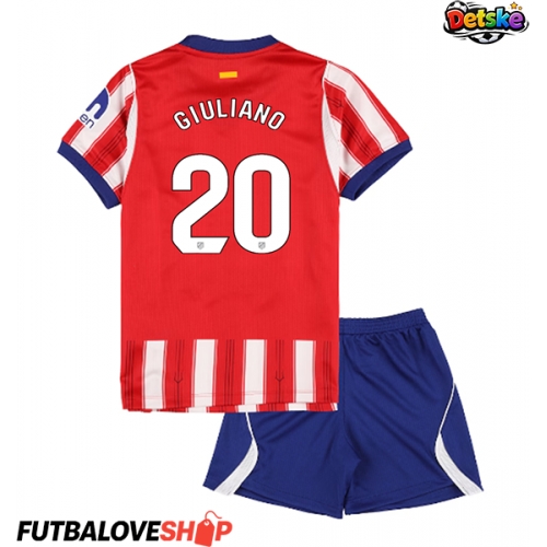Dres Atletico Madrid Giuliano Simeone #20 Domáci pre deti 2026-27 Krátky Rukáv (+ trenírky)